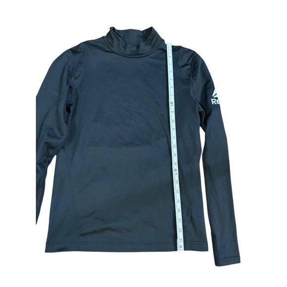 Reebok women’s CrossFit Black Long Sleeve Base Mock Neck Compression Top Running - Picture 5 of 7